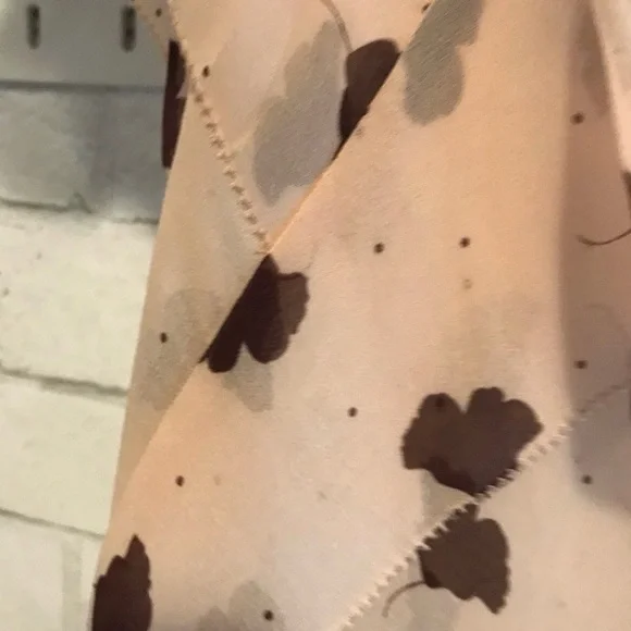 NWT CAbi Sheer Draped Neck Blouse - Picture 2 of 4